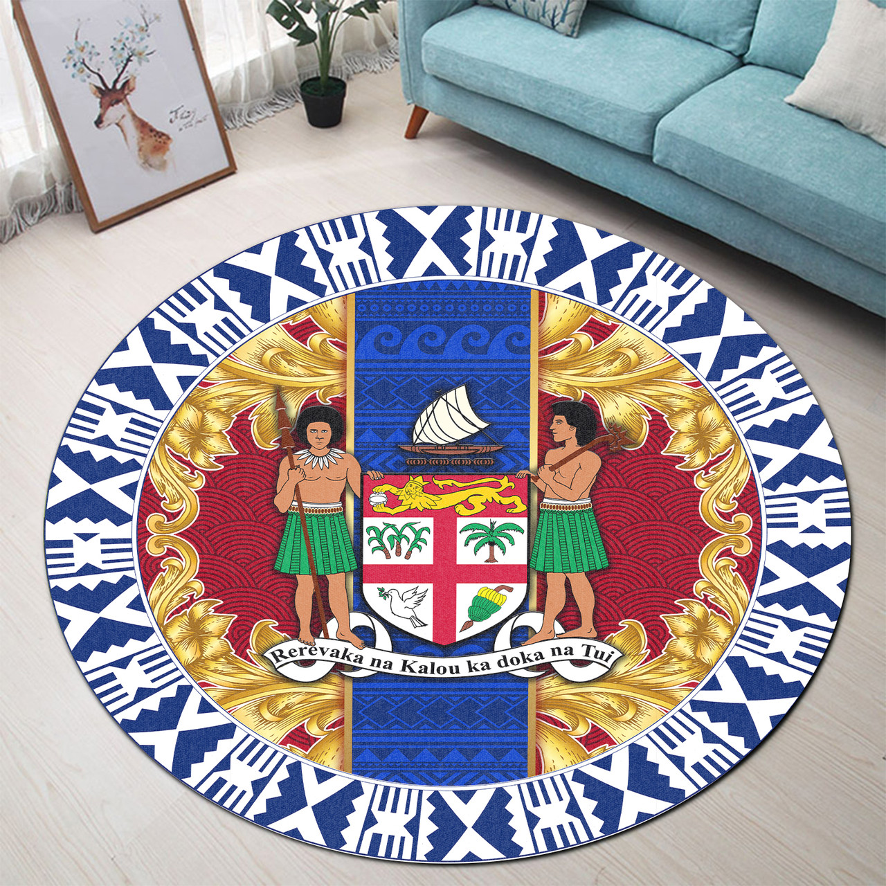 Fiji Round Rugs Royal Vinatge Style