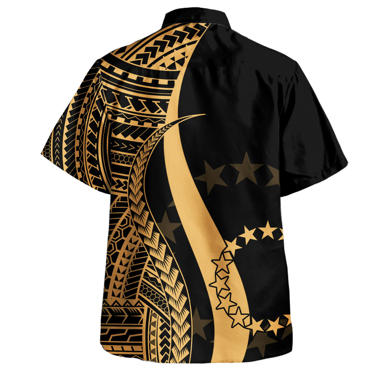 Cook Islands Combo Dress And Shirt - Polynesian Tentacle Tribal Pattern Gold