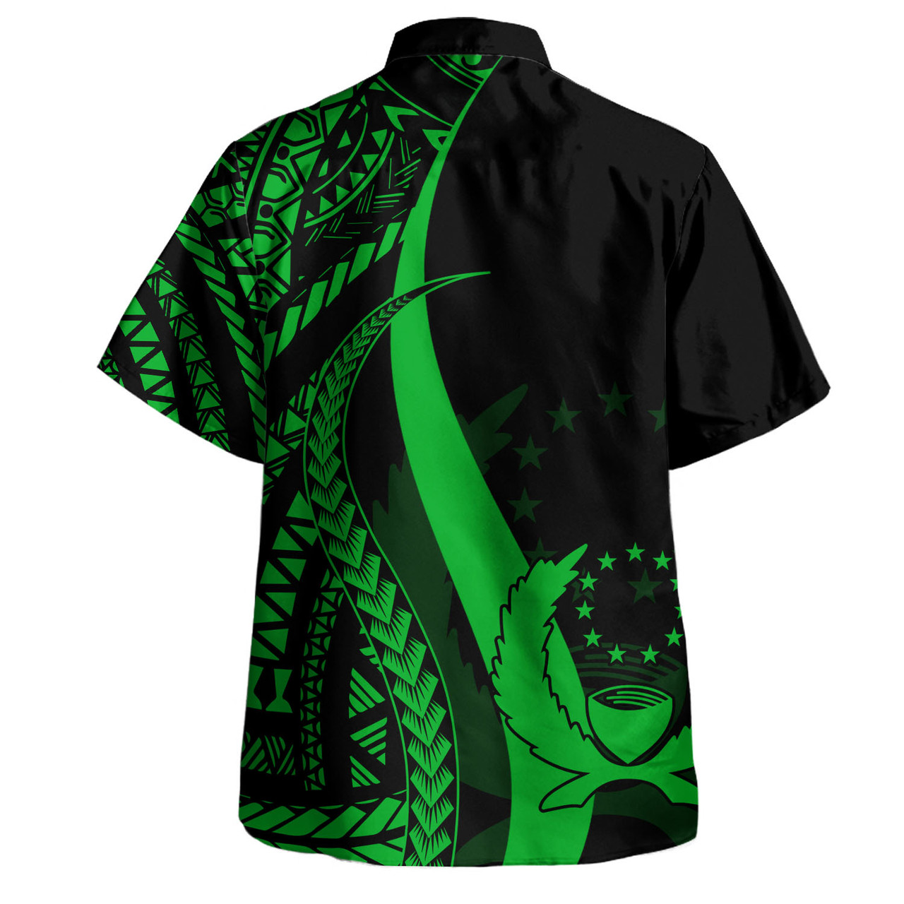 Pohnpei Combo Dress And Shirt - Micronesian Tentacle Tribal Pattern Green