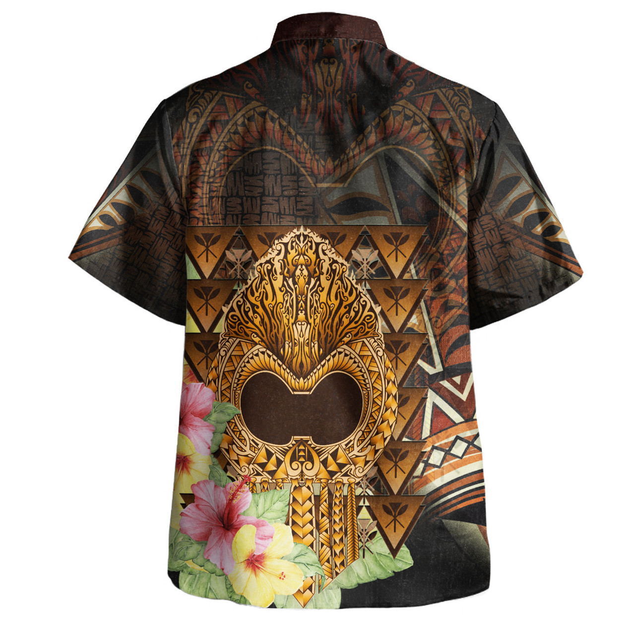 Hawaii Hawaiian Shirt Ikaika Hawaiian With Hibiscus Flowers Retro Style