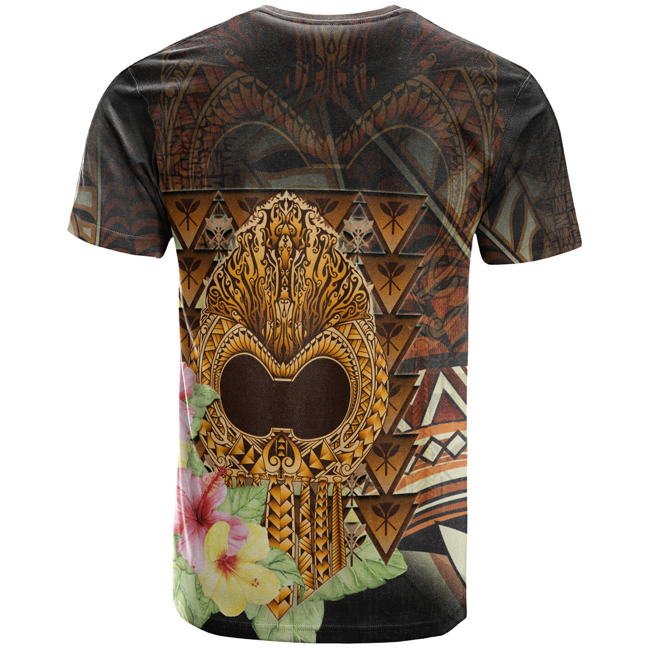 Hawaii T-Shirt Ikaika Hawaiian With Hibiscus Flowers Retro Style