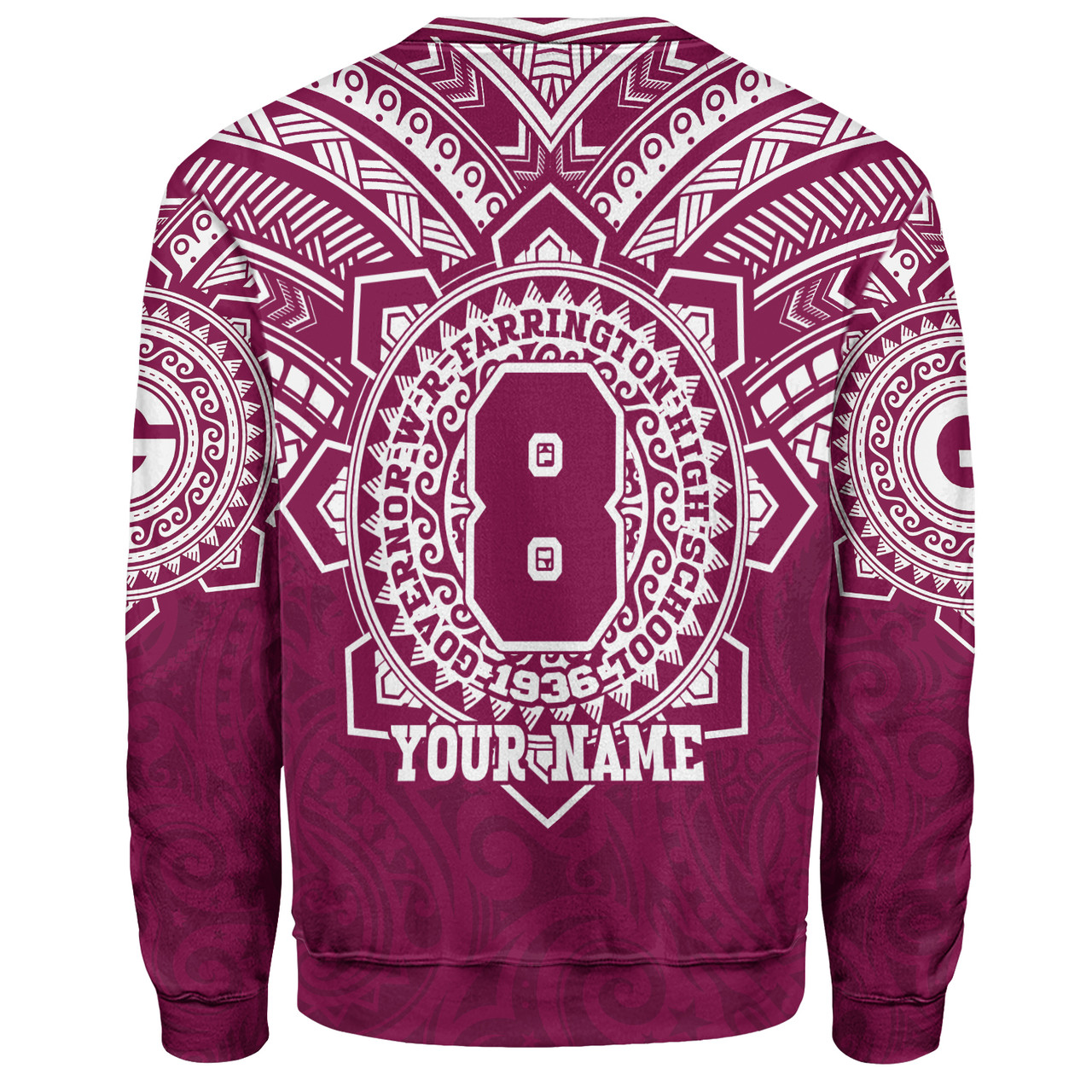 Hawaii Sweatshirt Custom Farrington High School Home Of The Governors Tribal Style