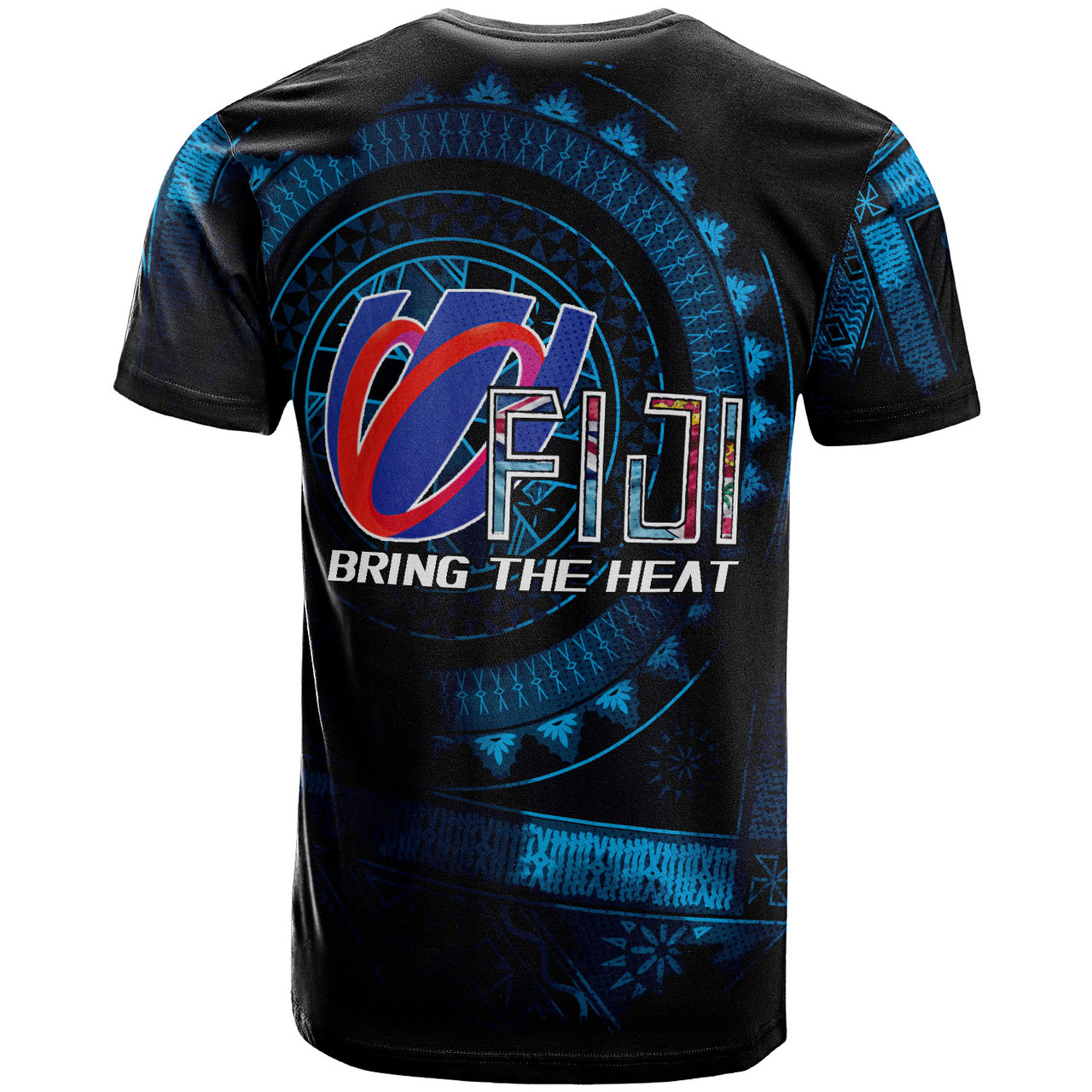 Fiji Custom Personalised T-Shirt Bring The Heat Rugby Cup