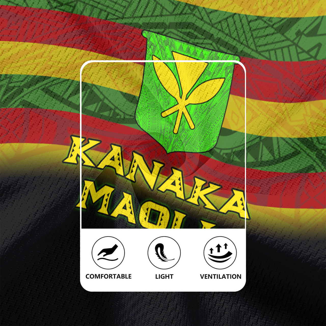 Hawaii Kanaka Maoli Flag Color With Traditional Patterns Men's All Over Printing Rugby Jersey