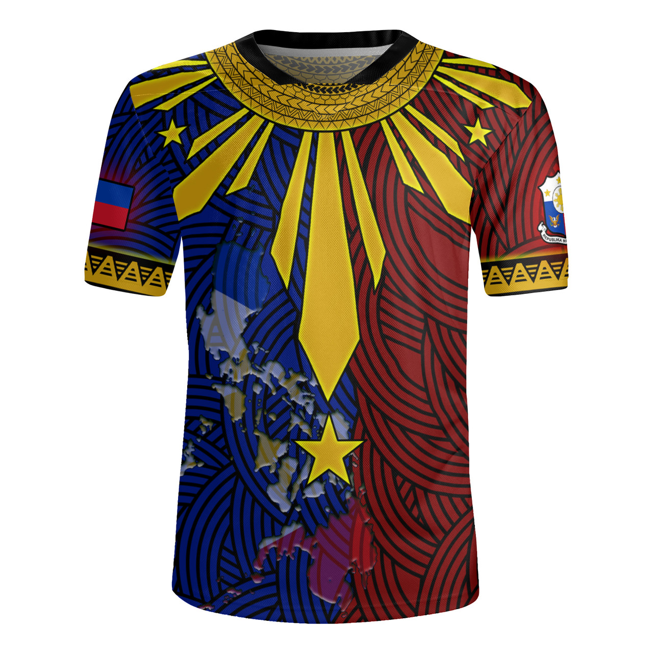 Philippines Filipinos Beautiful Philippines Sunshine Style Men's All Over Printing Rugby Jersey