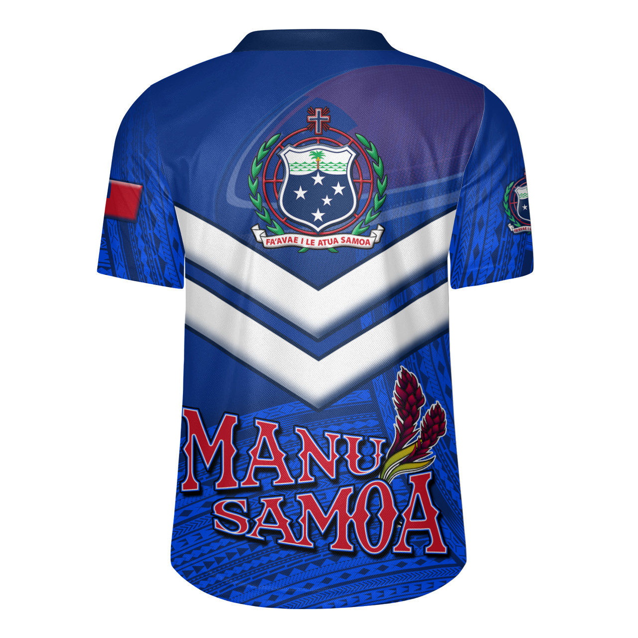 Samoa Tradition Patterns With Rugby Men's All Over Printing Rugby Jersey