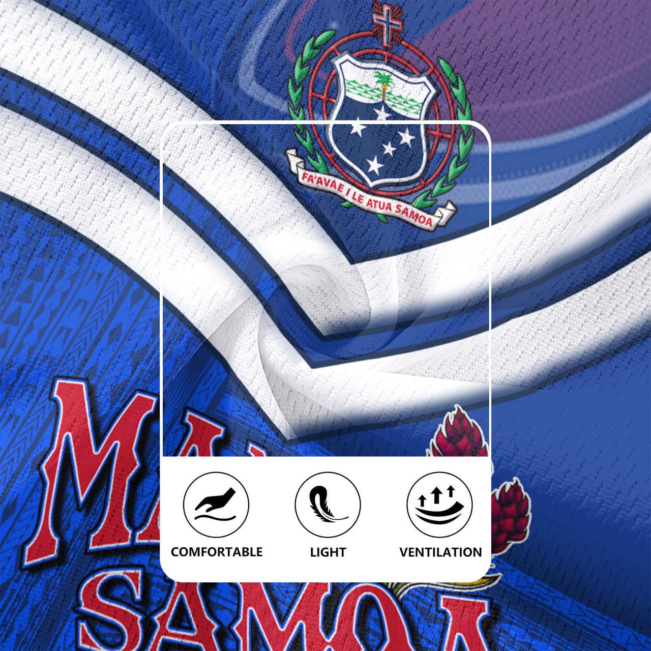 Samoa Tradition Patterns With Rugby Men's All Over Printing Rugby Jersey