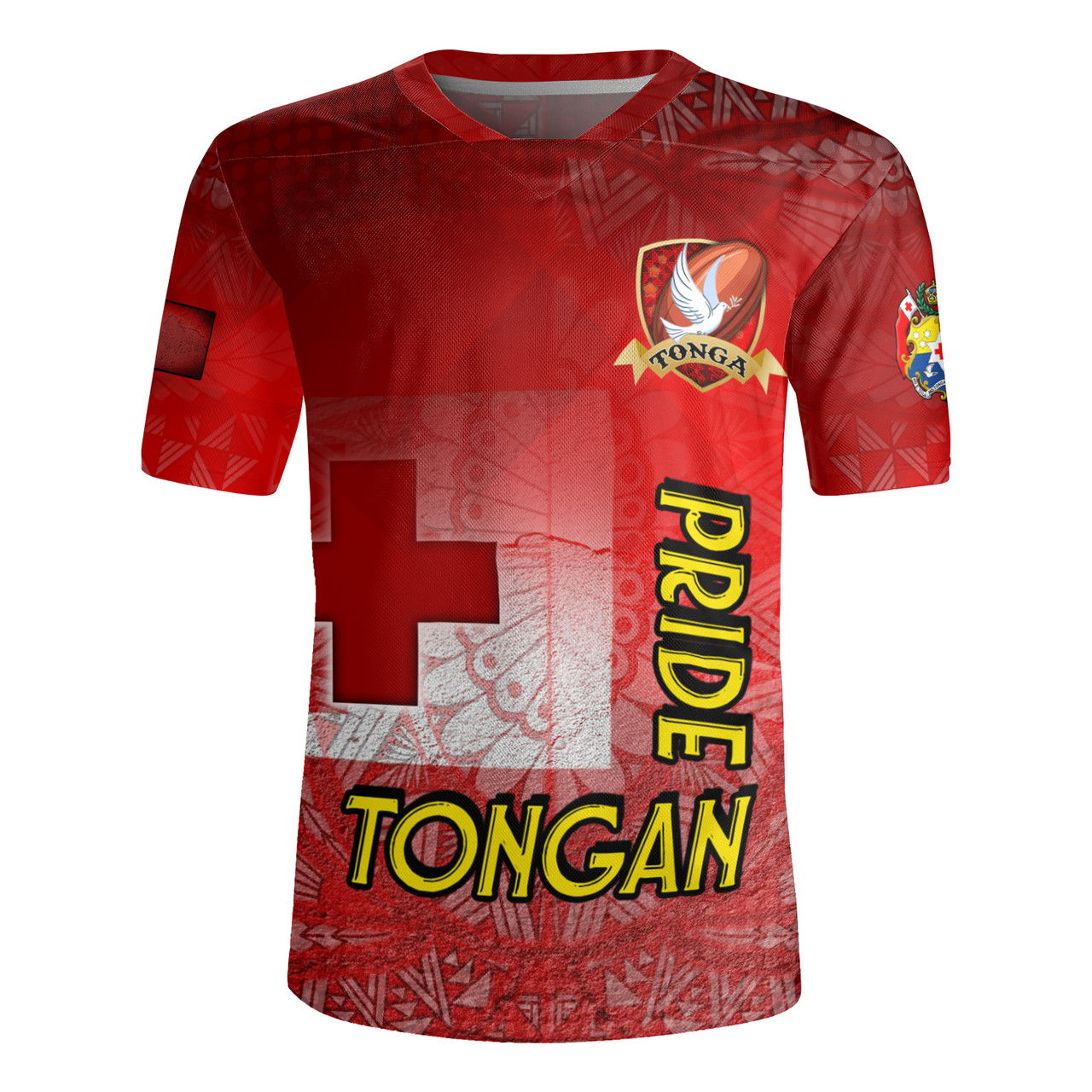 Tonga Flag Rugby Pride Style Men's All Over Printing Rugby Jersey