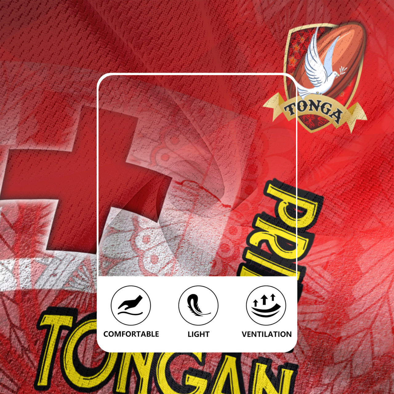 Tonga Flag Rugby Pride Style Men's All Over Printing Rugby Jersey