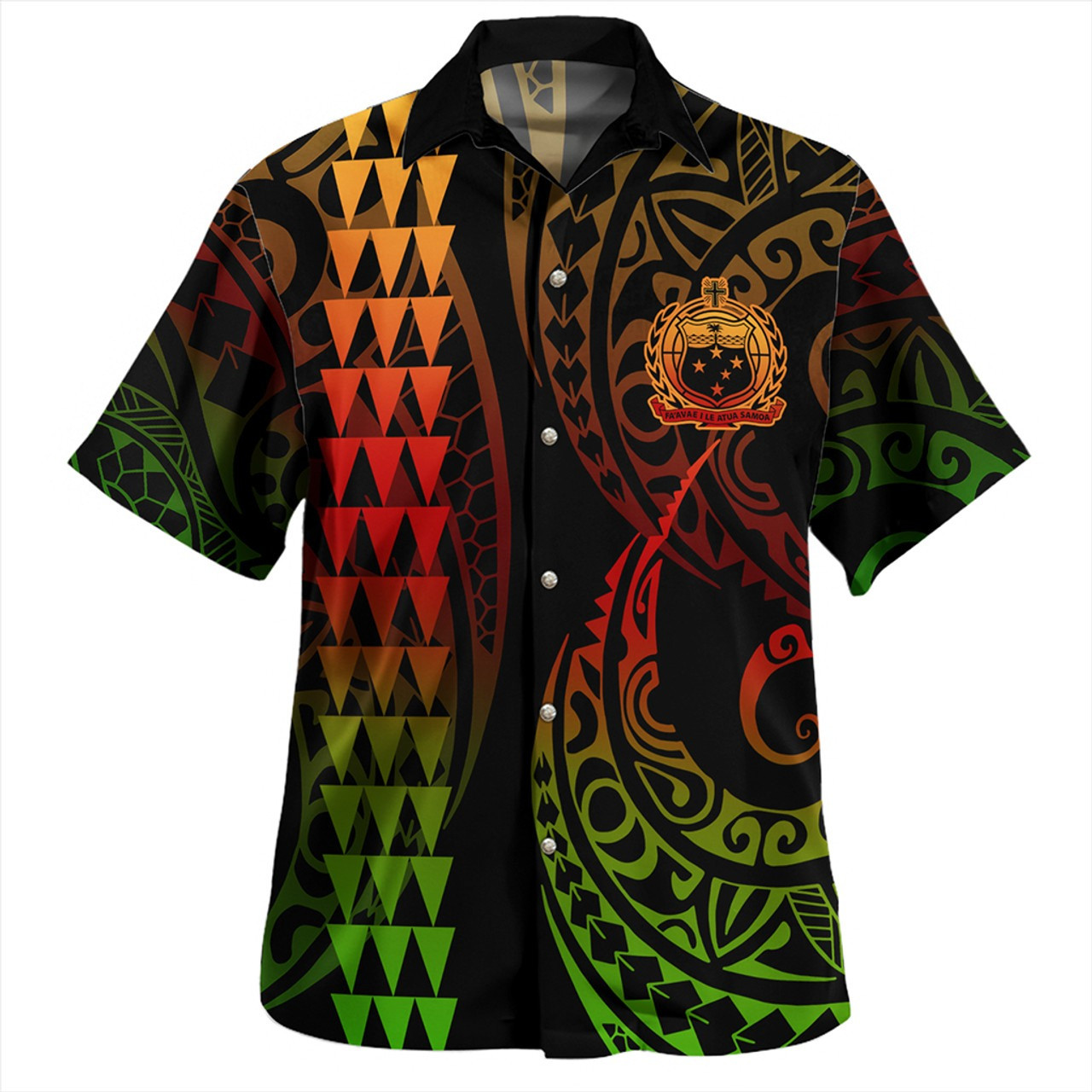 Samoa Combo Puletasi And Shirt Kakau Style Reggae