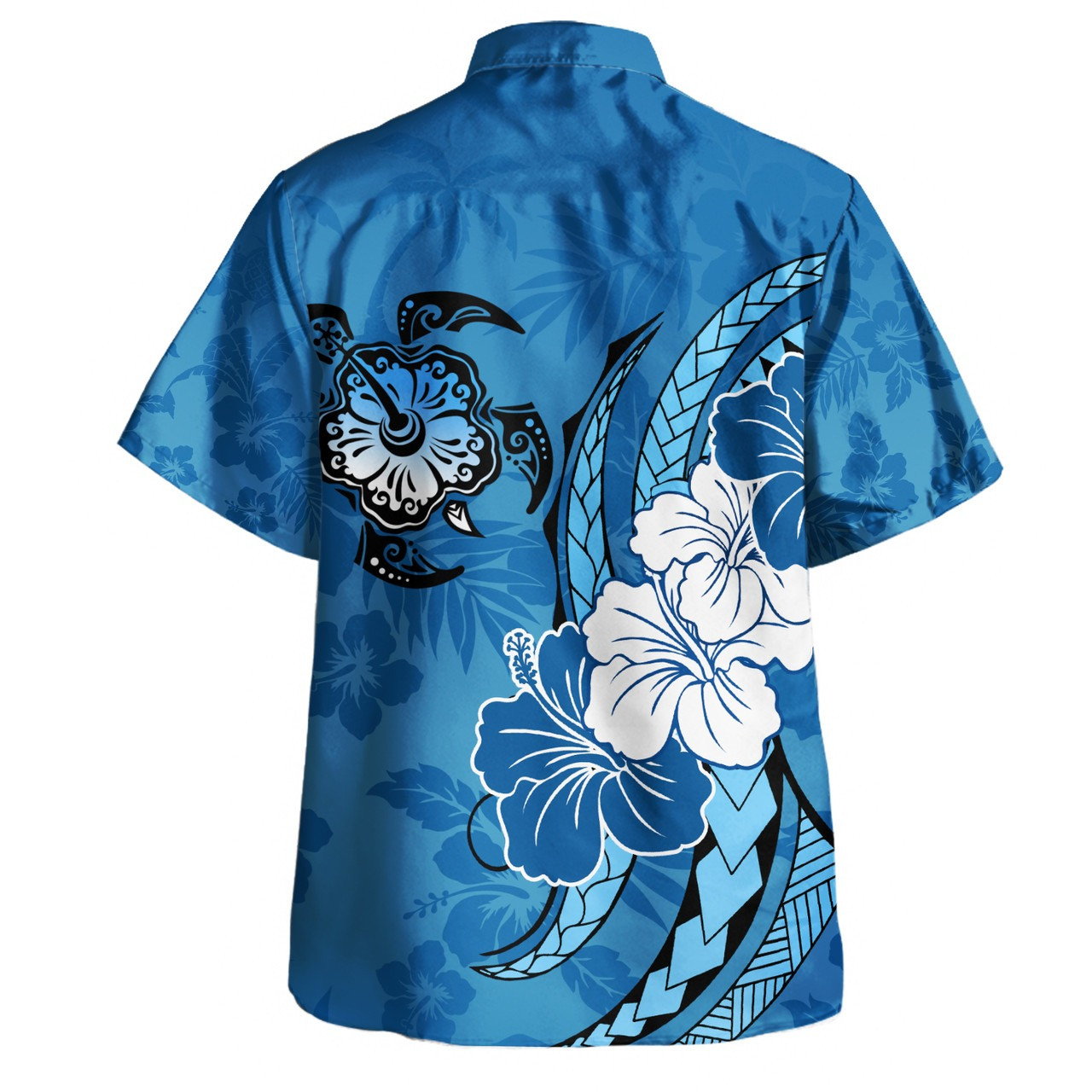 Hawaii Combo Puletasi And Shirt Polynesian Hibiscus
