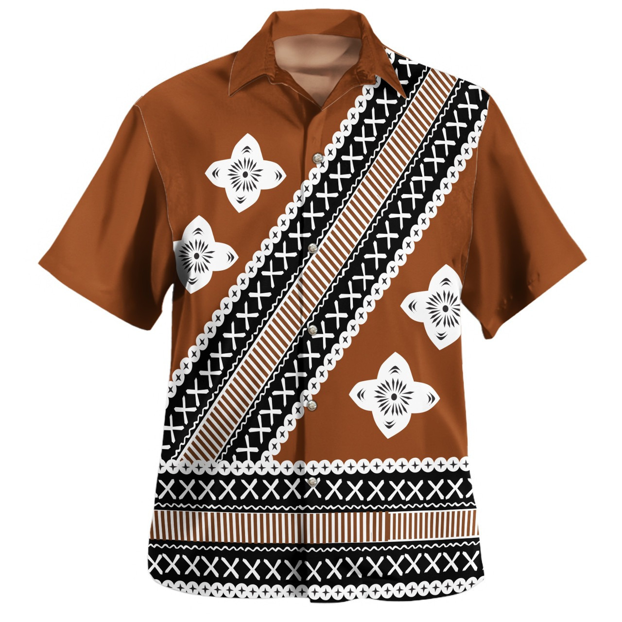 Fiji Combo Puletasi And Shirt Tapa Design