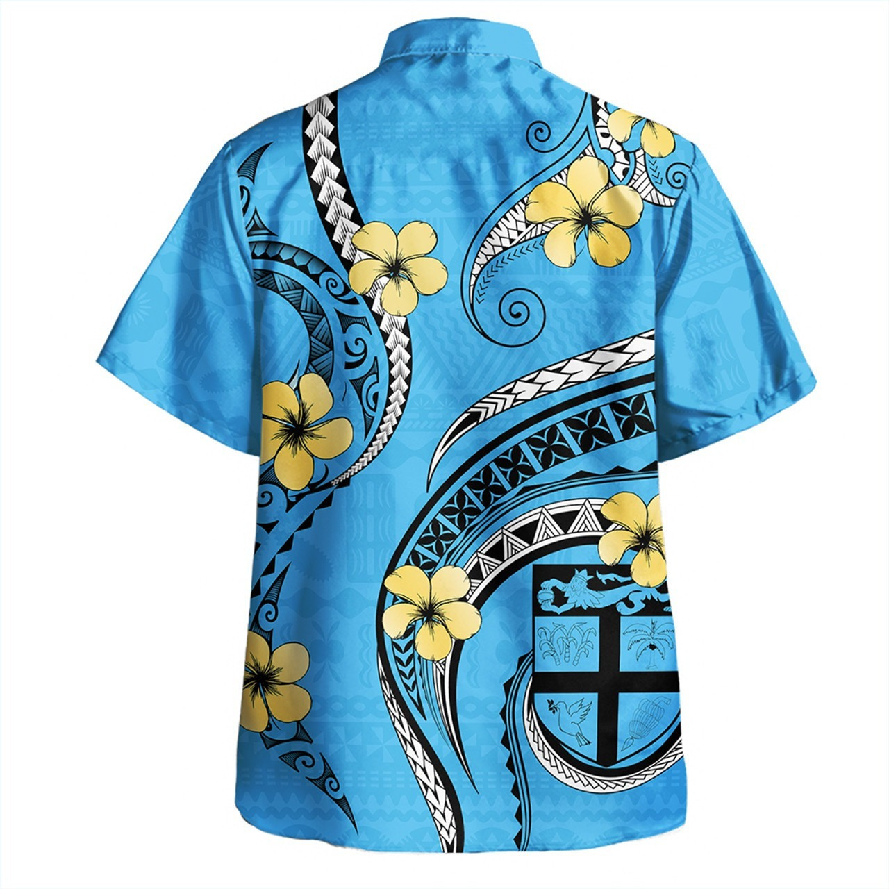 Fiji Combo Puletasi And Shirt Bula Style Plumeria Flower