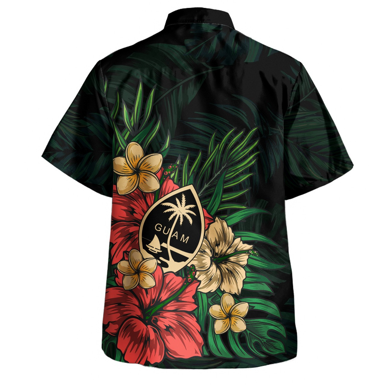 Guam Combo Puletasi And Shirt Leaf Topical