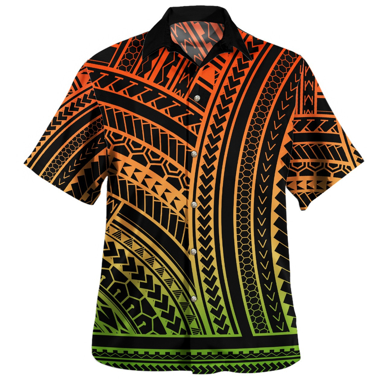 Hawaii Combo Puletasi And Shirt Polynesian Pattern Tattoo Color