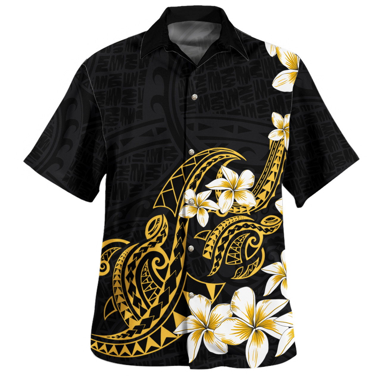 Hawaii Combo Puletasi And Shirt Polynesian Tribal Tattoo Plumeria Flower