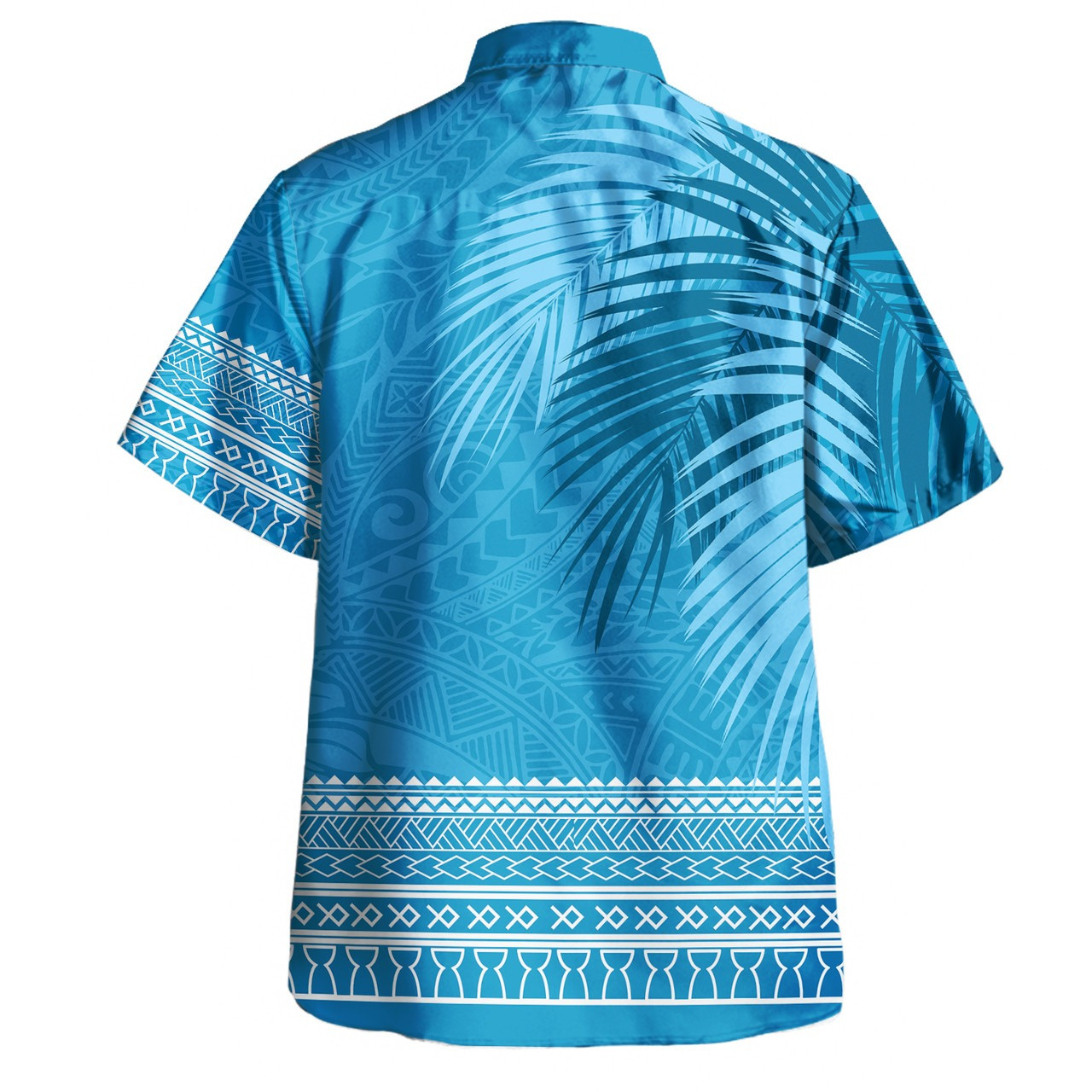 Guam Combo Puletasi And Shirt Micronesian Fabric Leaves