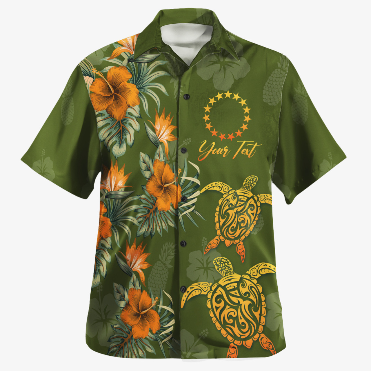 Cook Islands Custom Personalised Hawaiian Shirt Polynesian Tropical Summer