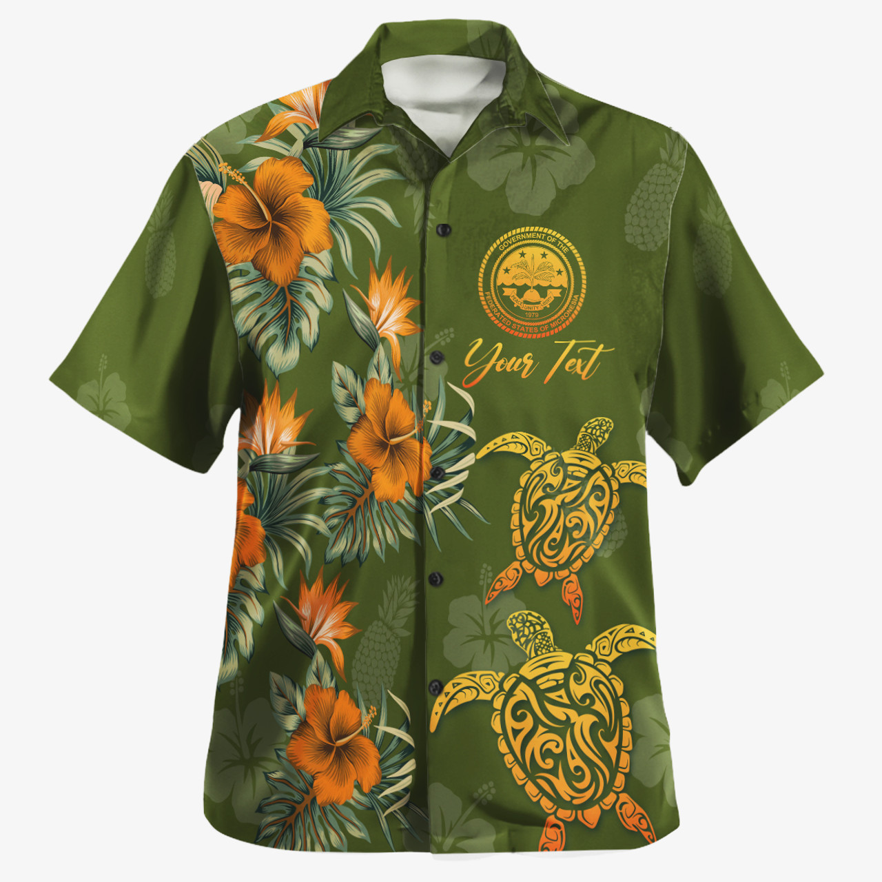Federated States Of Micronesia Custom Personalised Hawaiian Shirt Polynesian Tropical Summer