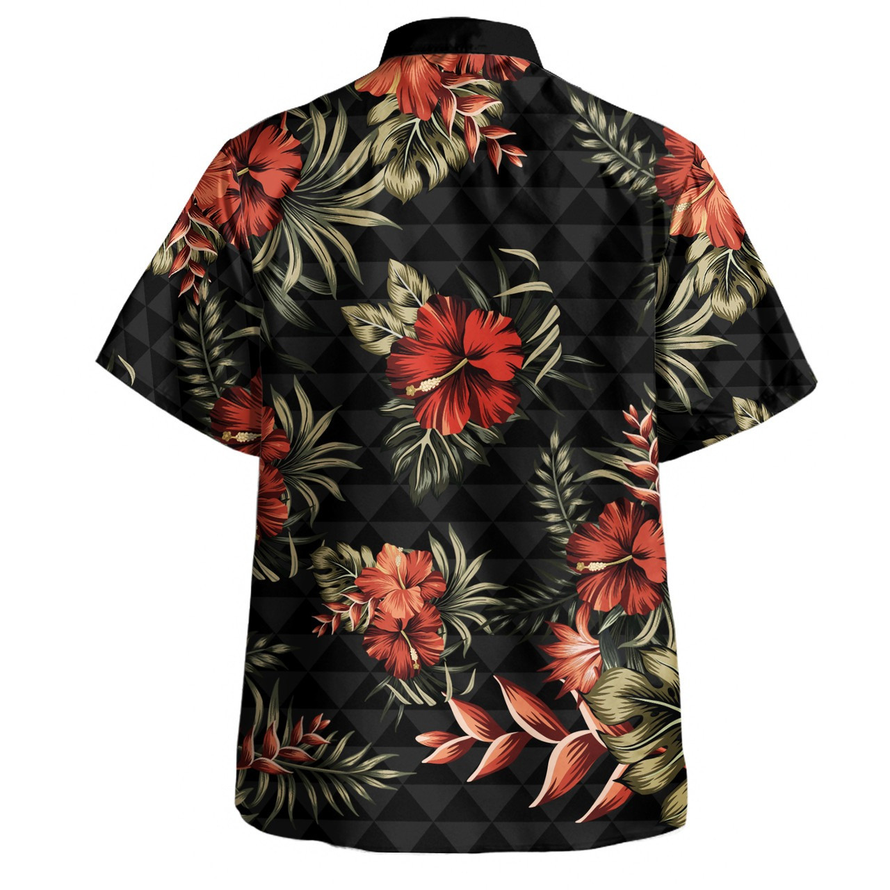 Hawaii Combo Short Sleeve Dress And Shirt Kanaka Kakau Hibiscus