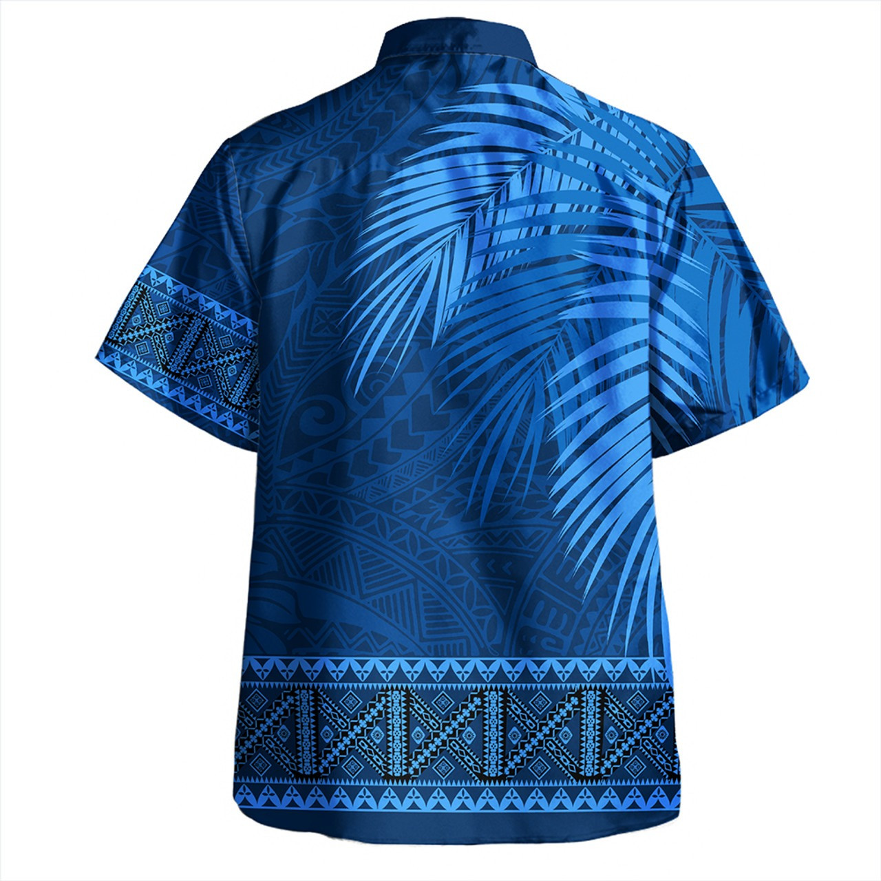 Samoa Combo Short Sleeve Dress And Shirt Masi Dobby Fabric Leaves