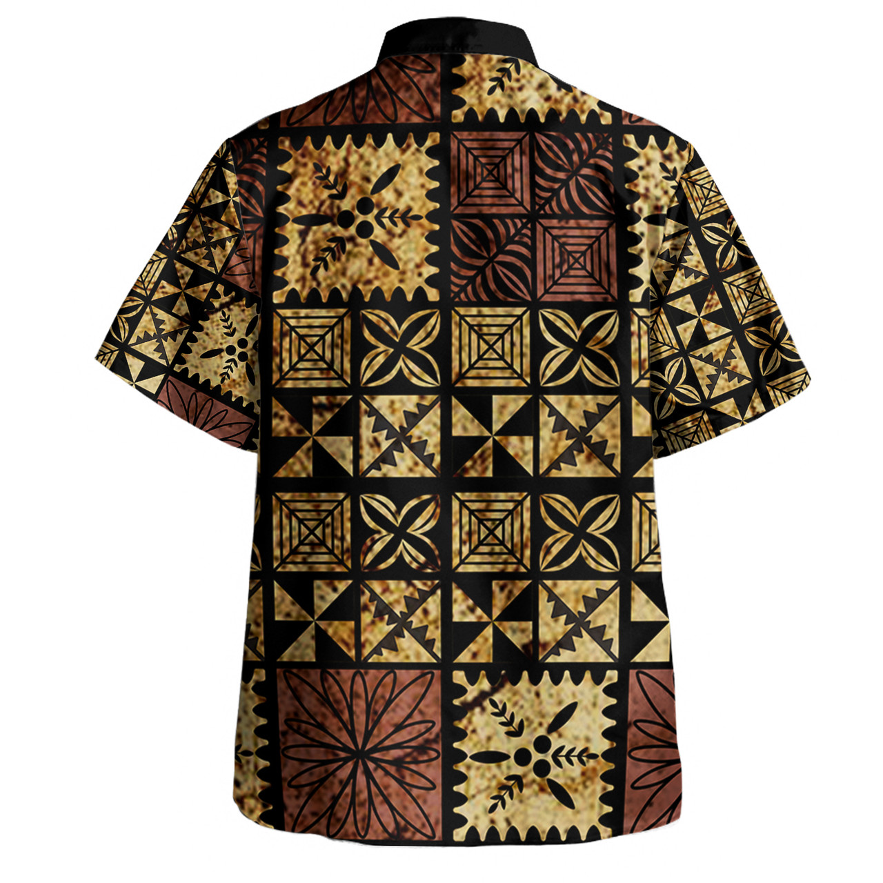 Tonga Combo Short Sleeve Dress And Shirt Ngatu Style