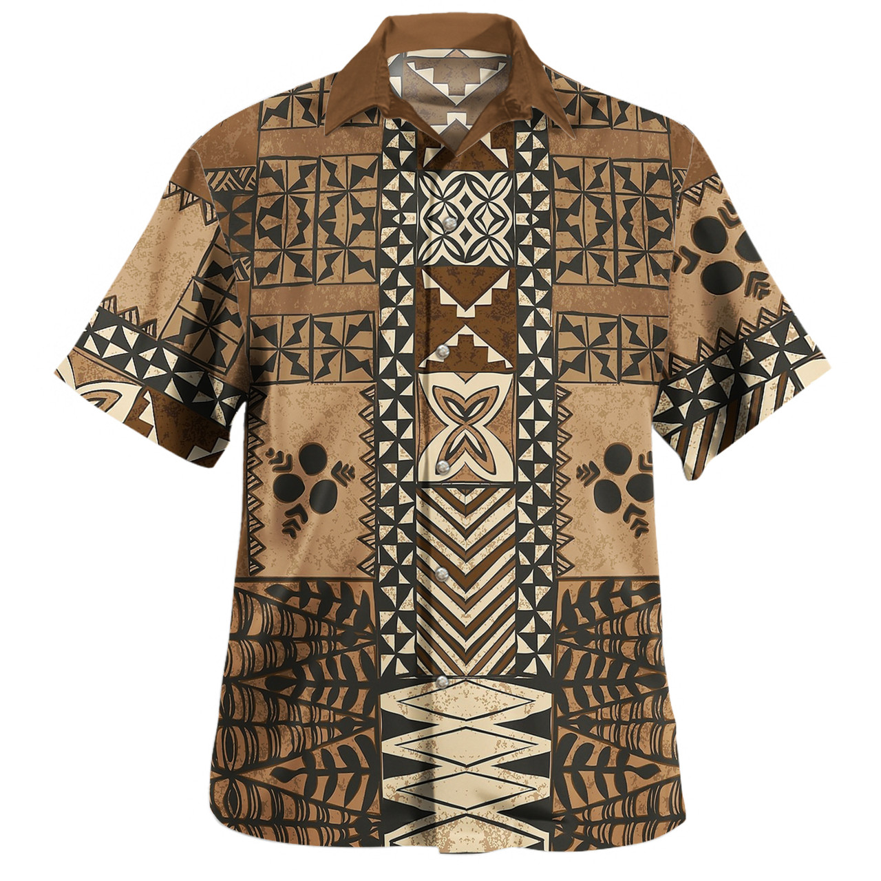 Tonga Combo Short Sleeve Dress And Shirt Scarf