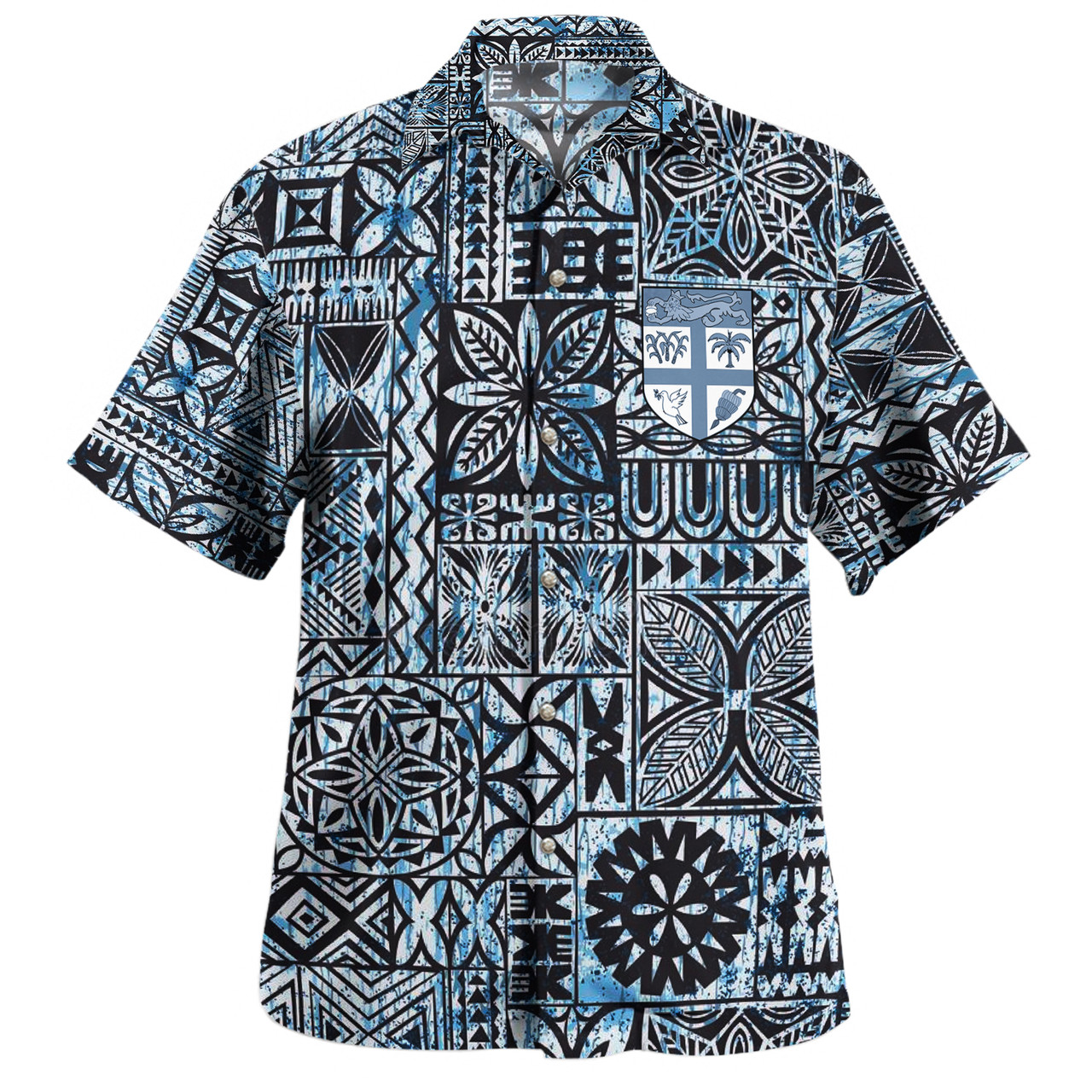 Fiji Combo Short Sleeve Dress And Shirt Tribal Coat Of Arms