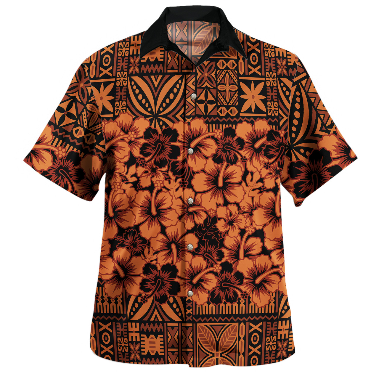 Fiji Combo Short Sleeve Dress And Shirt Hibiscus Festival
