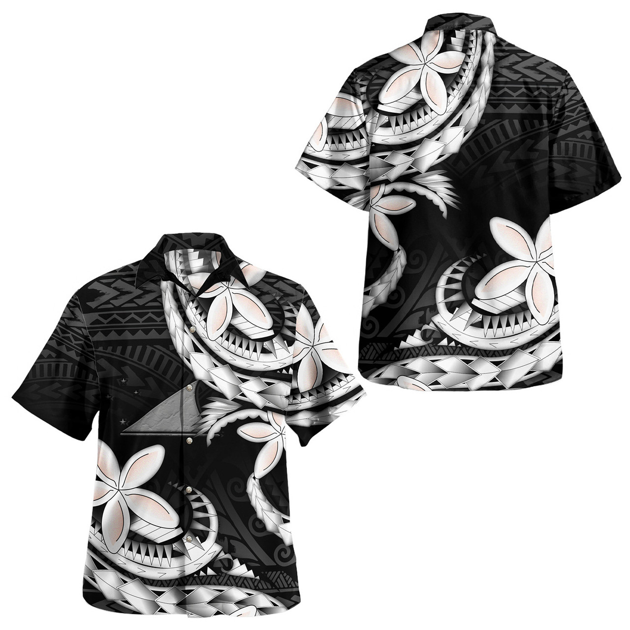 Tokelau Combo Short Sleeve Dress And Shirt Polynesian Patterns Plumeria Flowers Special Style