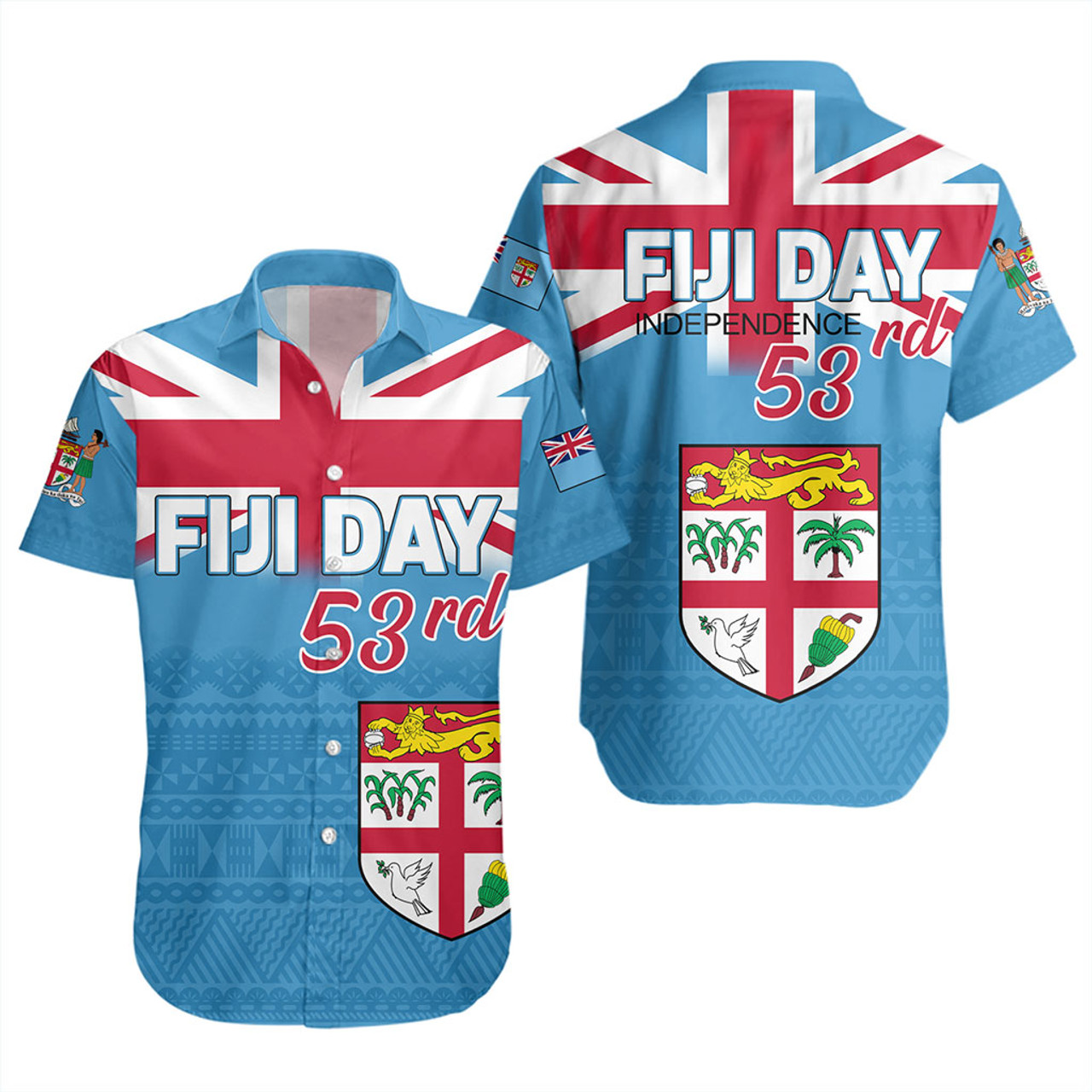 Fiji Short Sleeve Shirt Independence Day 2023