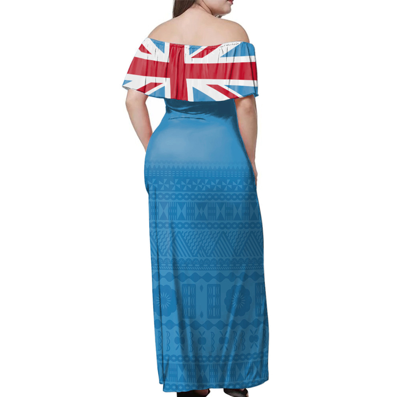 Fiji Off Shoulder Long Dress Independence Day 2023