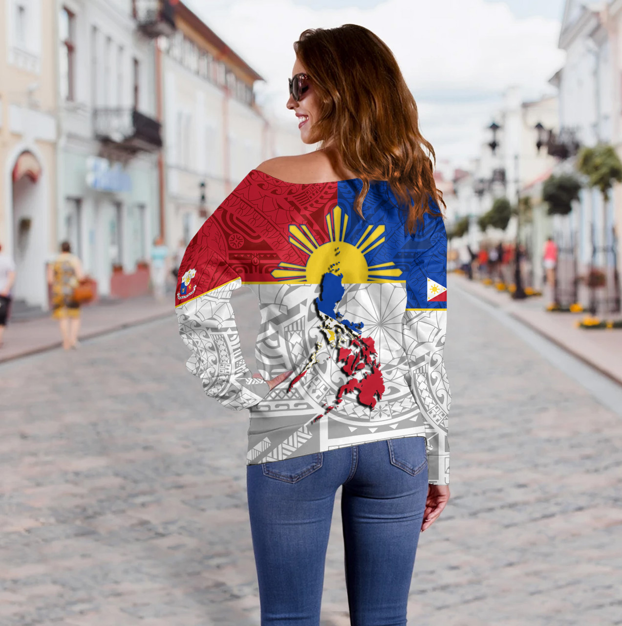 Philippines Filipinos Off Shoulder Sweatshirt National Heroes Day