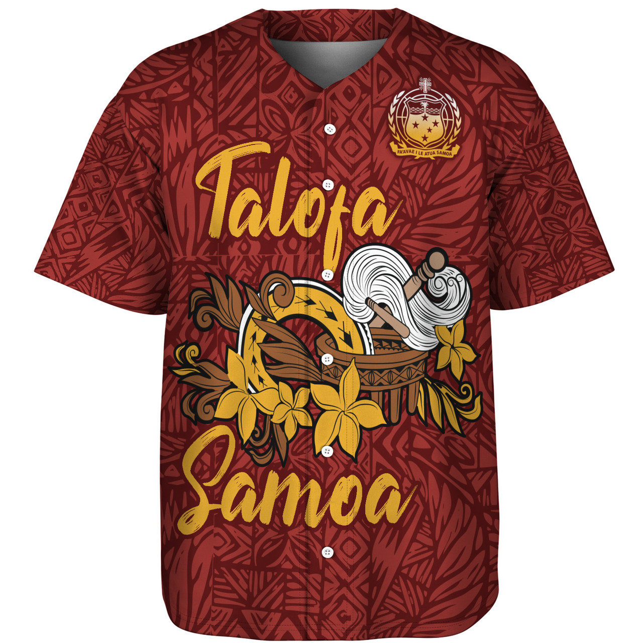 Samoa Baseball Shirt Talofa Samoa Style