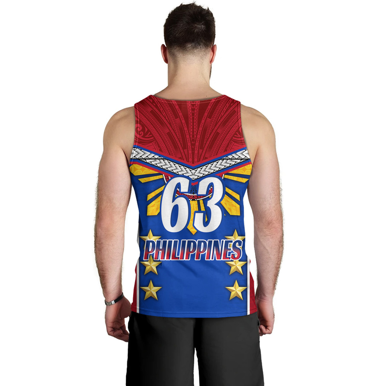 Philippines Filipinos Tank Top Half-Up Style Flag