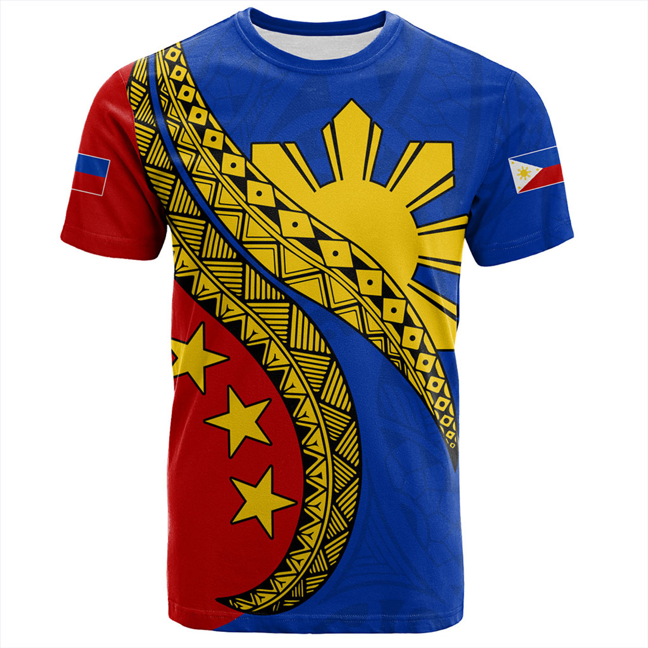 Philippines Filipinos T-Shirt Filipinos Sun Tattoo Artist Flag
