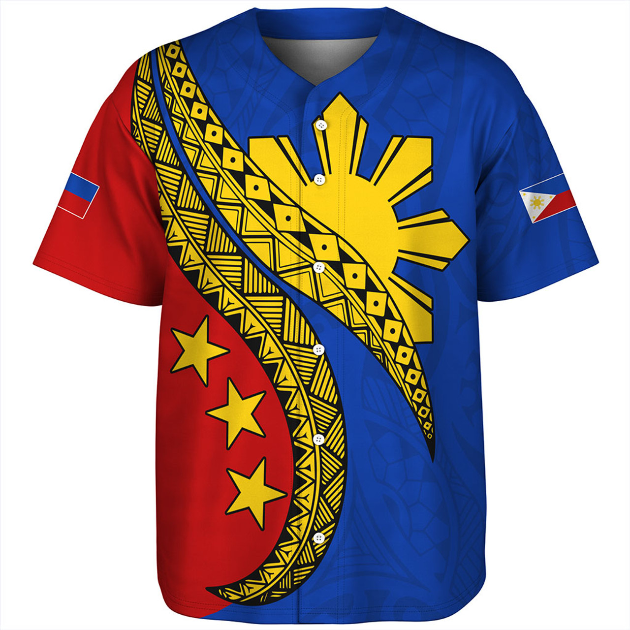 Philippines Filipinos Baseball Shirt Filipinos Sun Tattoo Artist Flag