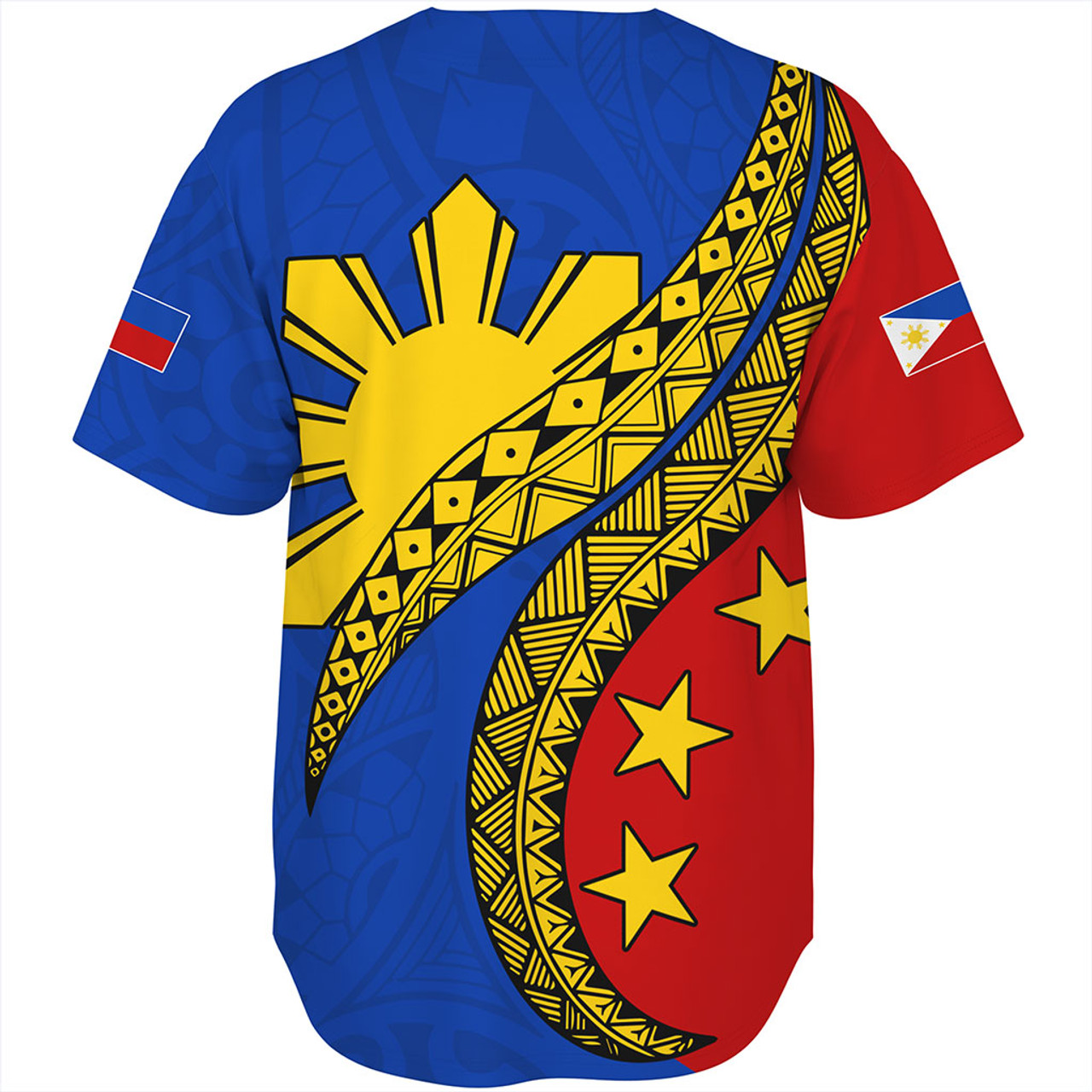 Philippines Filipinos Baseball Shirt Filipinos Sun Tattoo Artist Flag