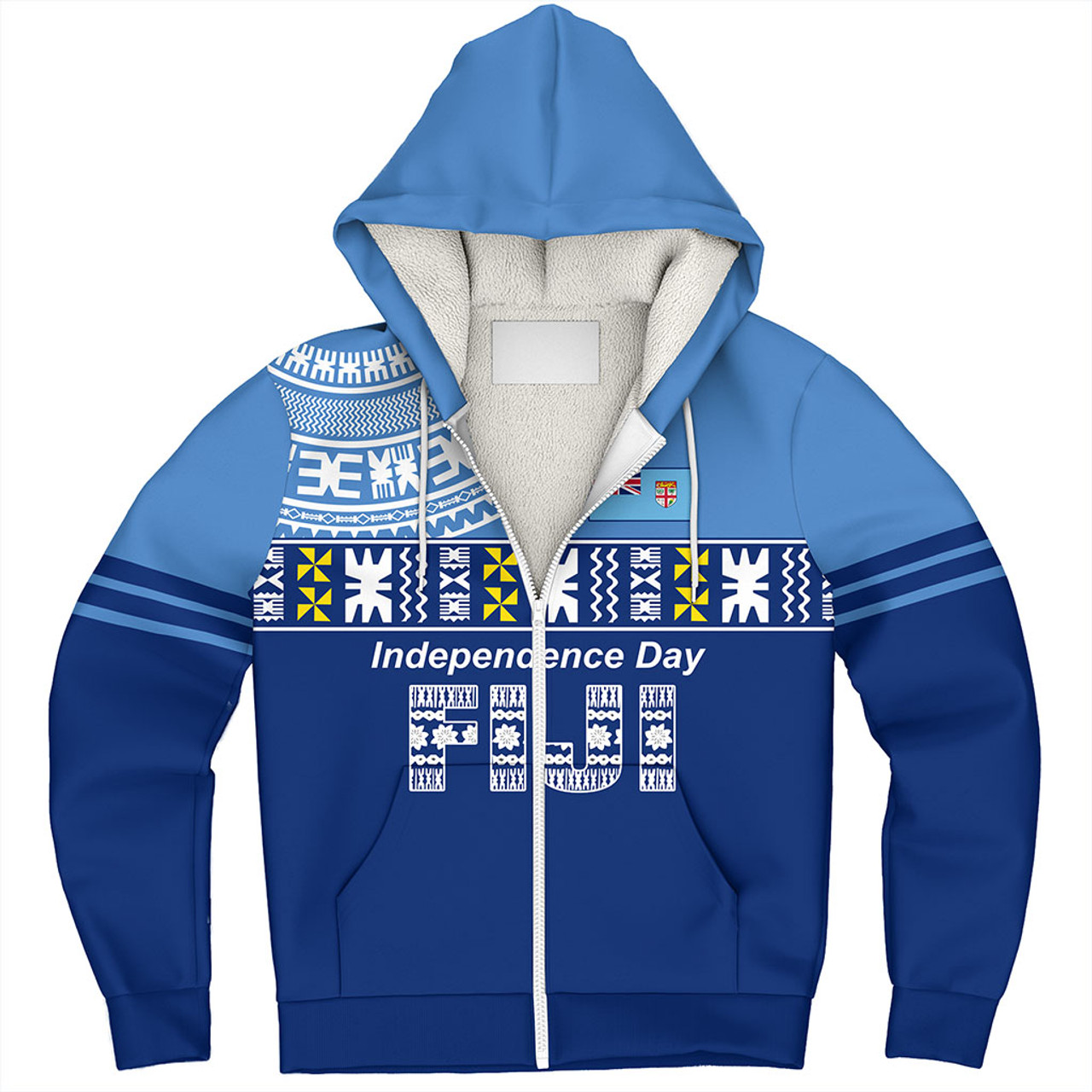 Fiji Sherpa Hoodie Bula Fijian Independence Day