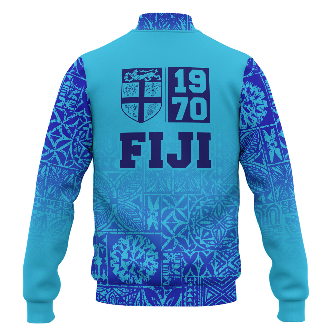 Fiji Baseball Jacket Fiji Independence 1970 Tapa Style