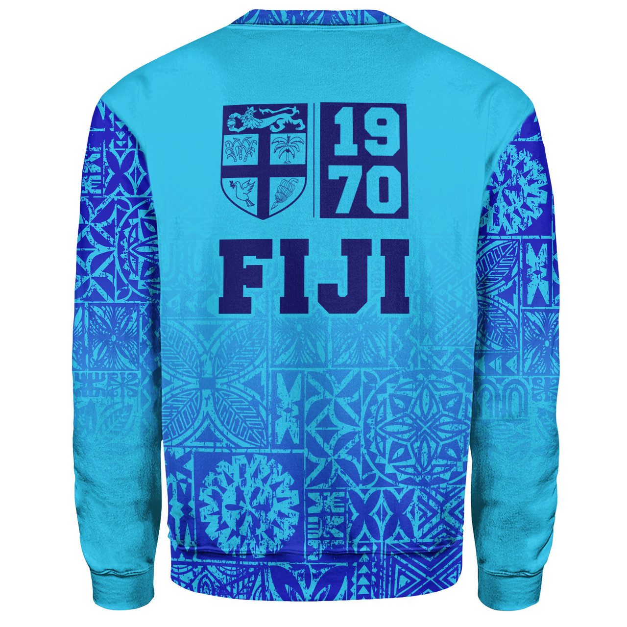 Fiji Sweatshirt Fiji Independence 1970 Tapa Style