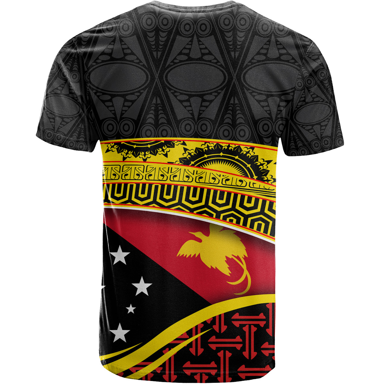 Papua New Guinea Custom Personalized T-Shirt With Tribal Motif