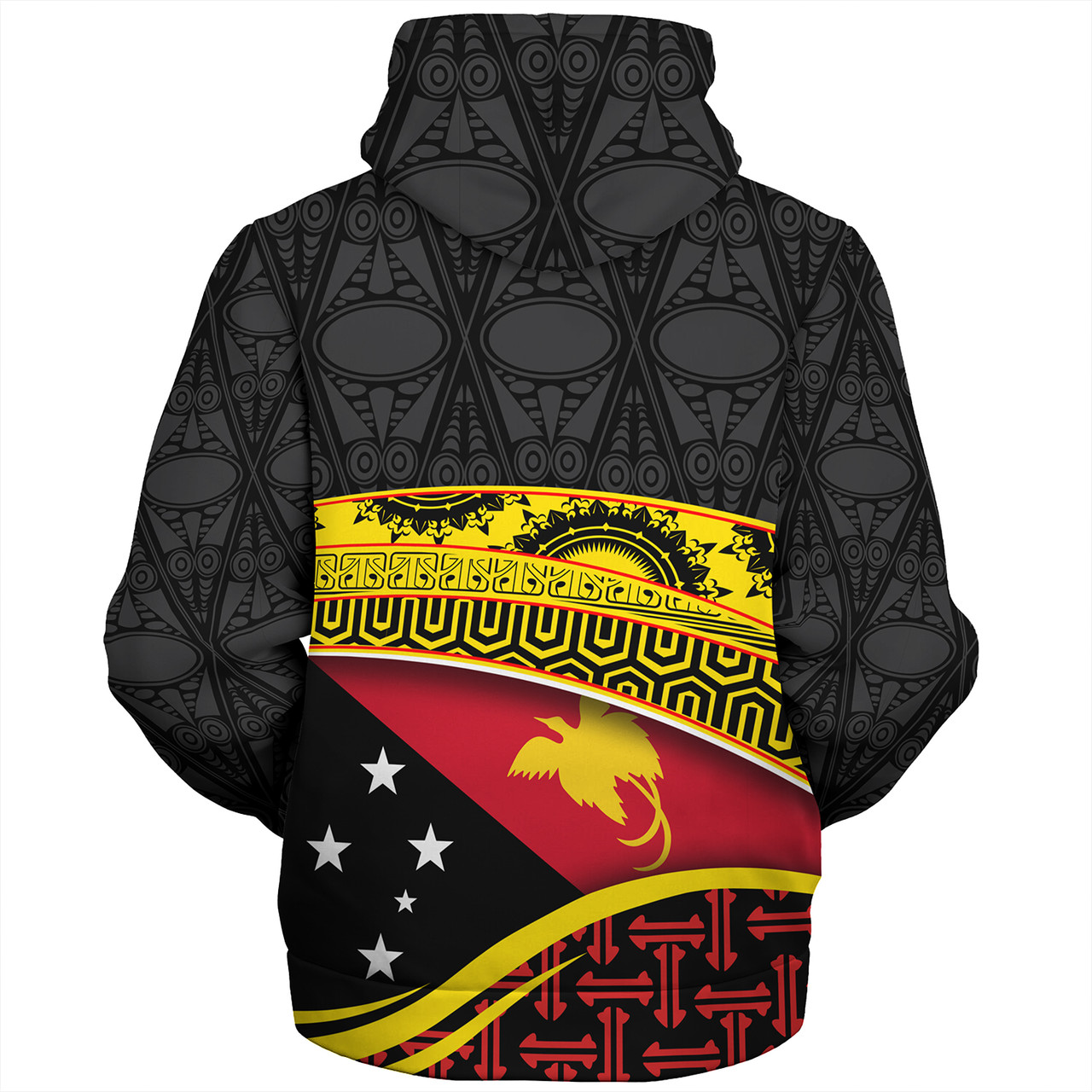 Papua New Guinea Custom Personalized Sherpa Hoodie With Tribal Motif