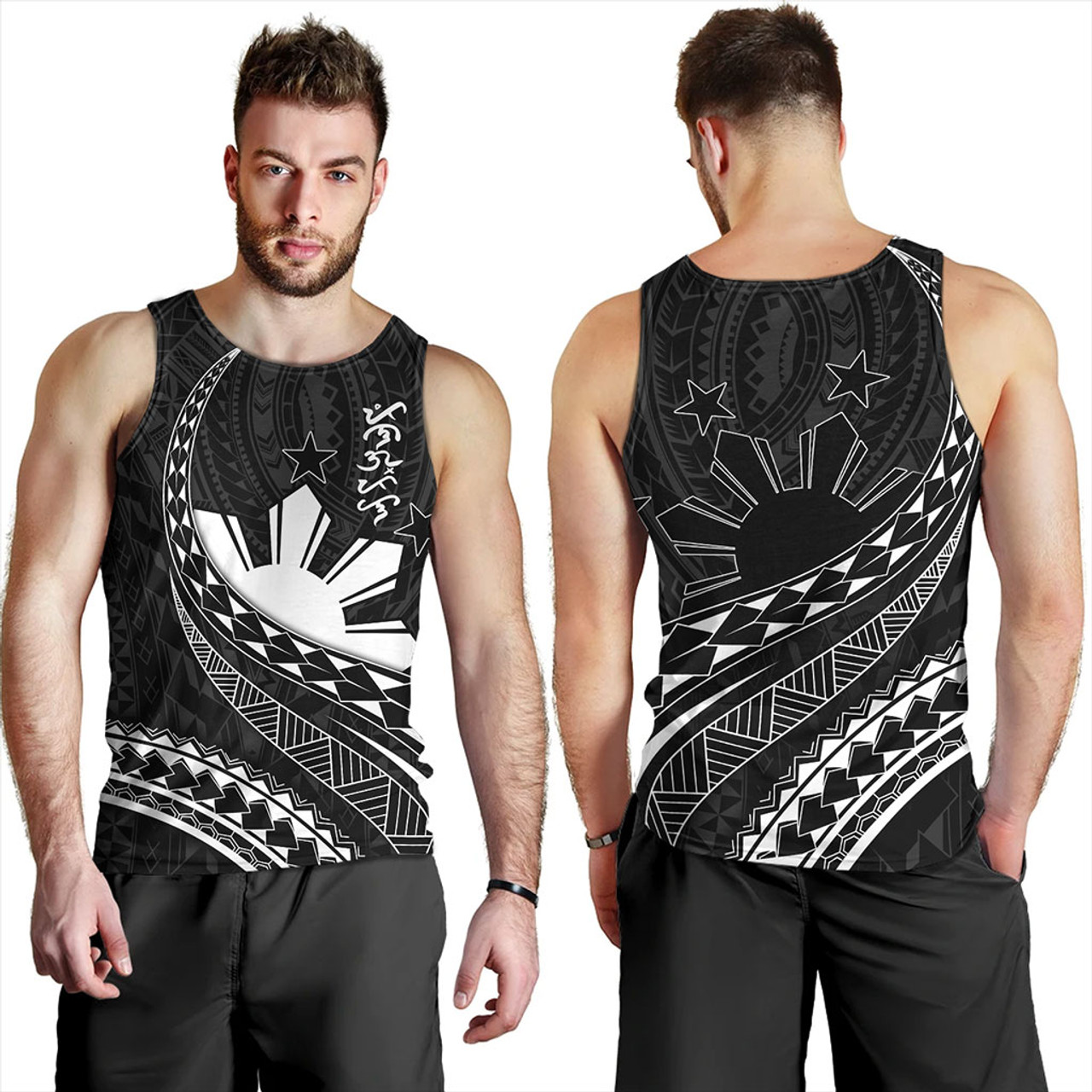 Philippines Filipinos Tank Top Tribal Polynesian Artist Style