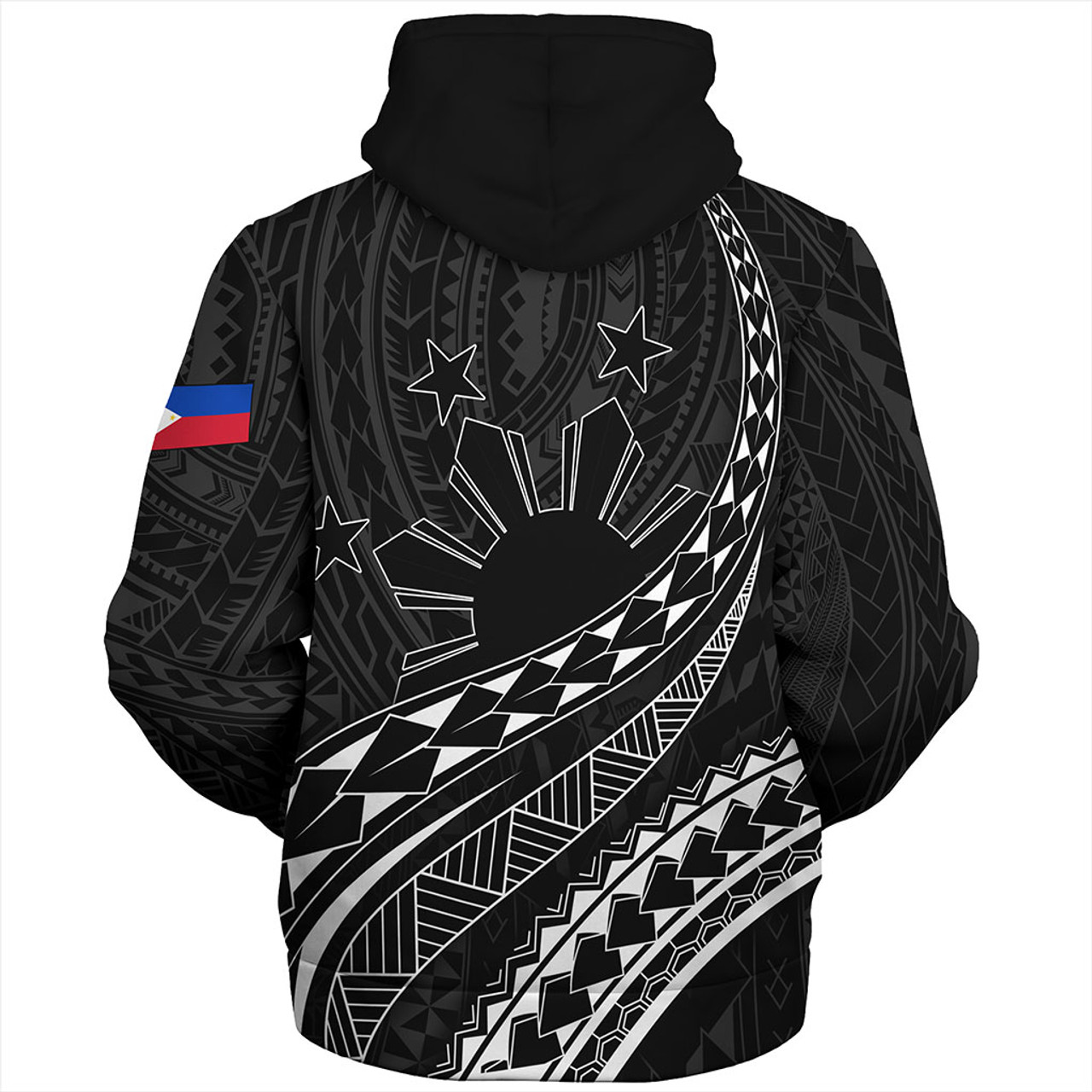 Philippines Filipinos Sherpa Hoodie Tribal Polynesian Artist Style