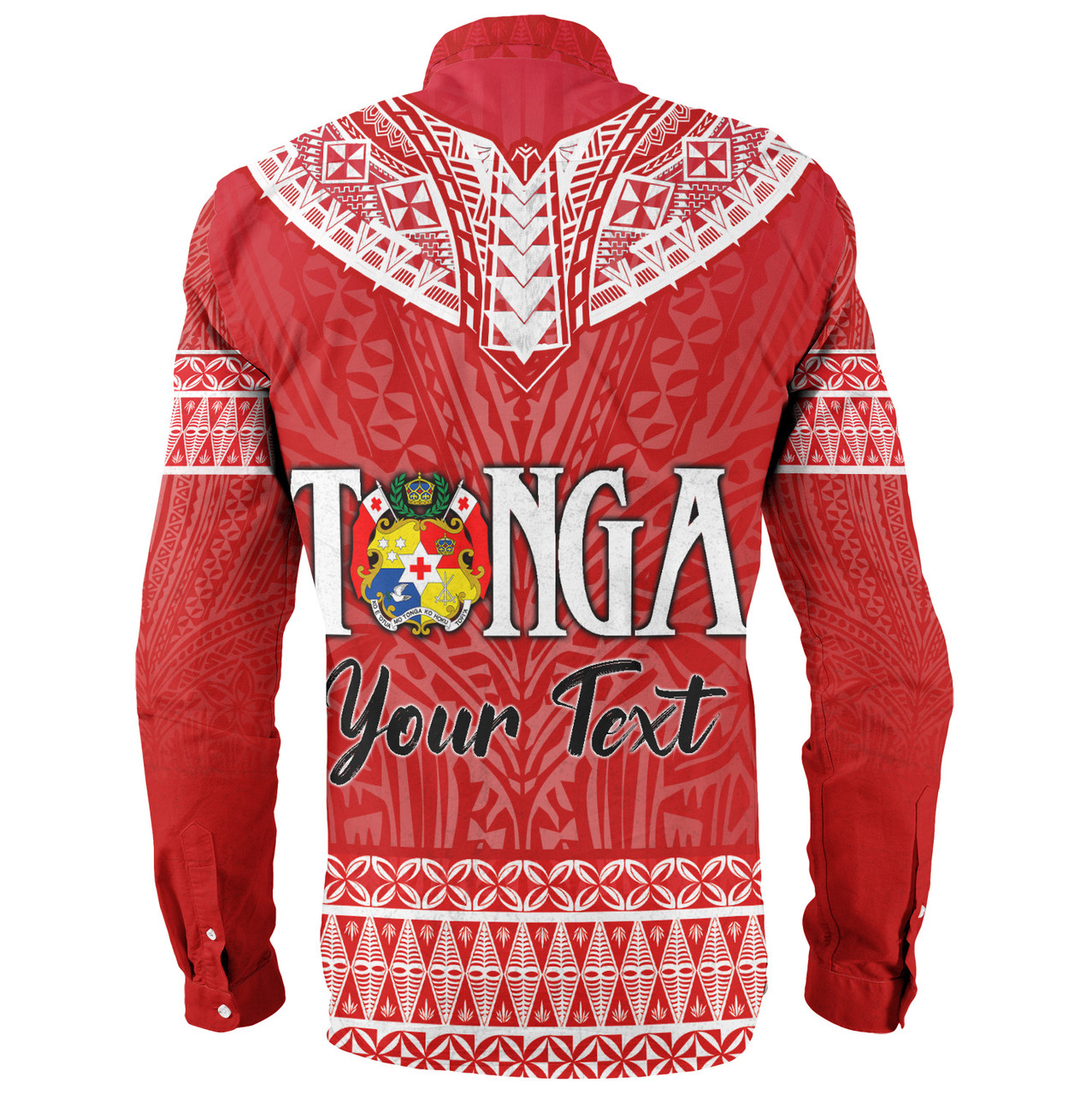 Tonga Custom Personalised Long Sleeve Shirt Happy National Day