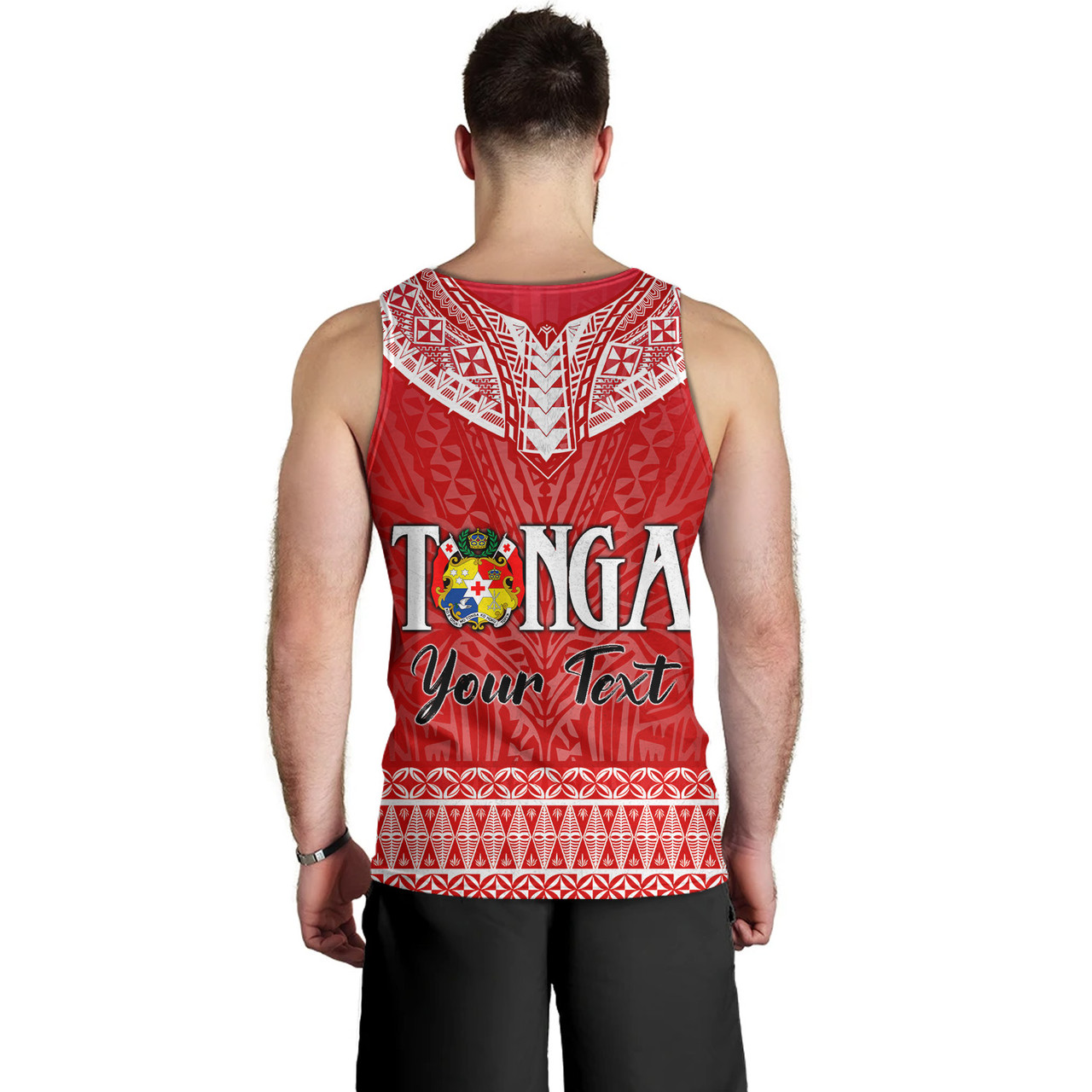 Tonga Custom Personalised Tank Top Happy National Day