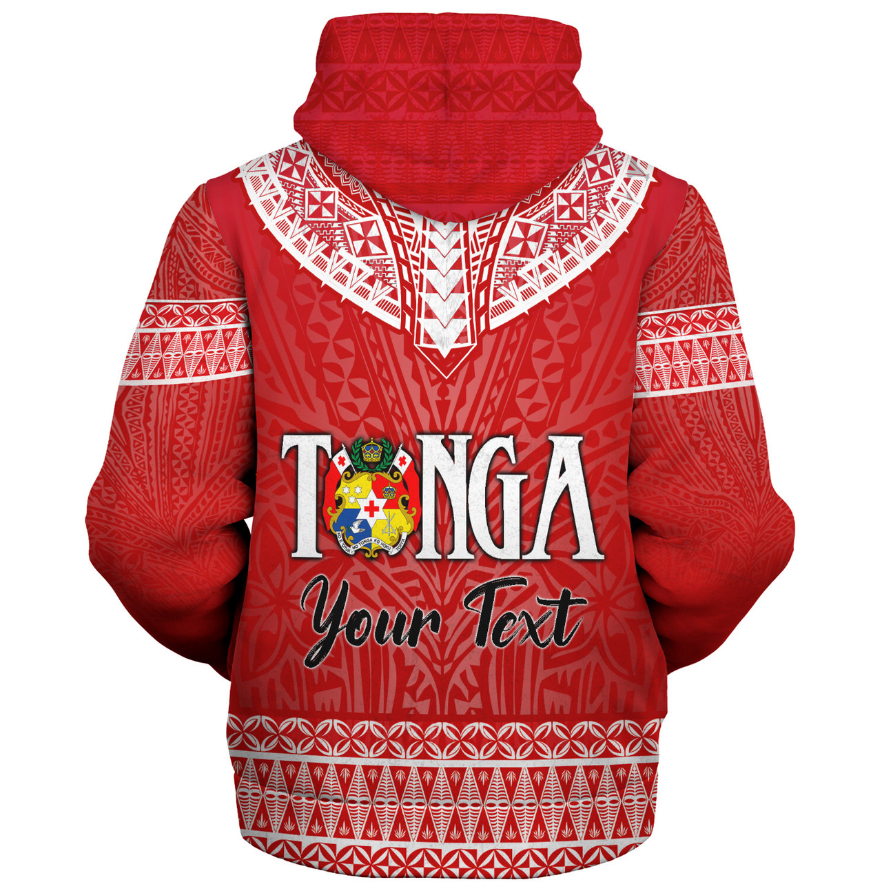 Tonga Custom Personalised Sherpa Hoodie Happy National Day