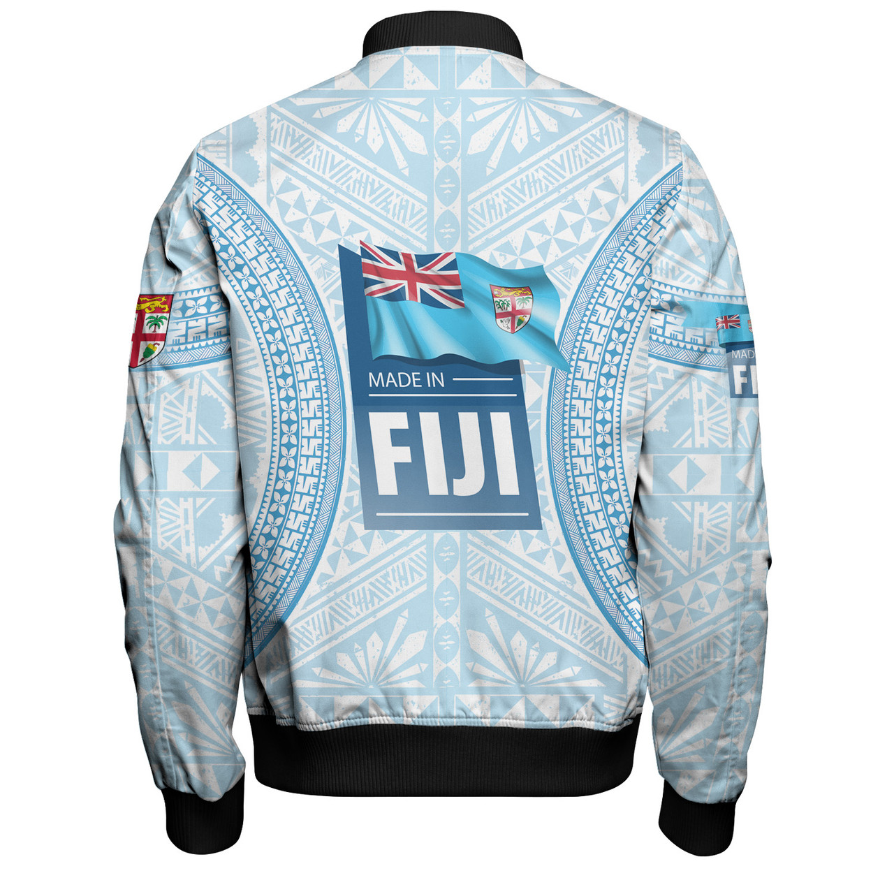 Fiji Bomber Jacket Fijian Tapa Style