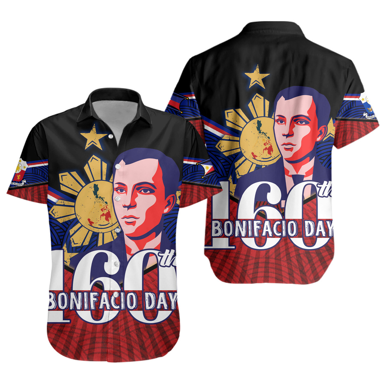 Philippines Filipinos Short Sleeve Shirt Celebrate Bonifacio Day